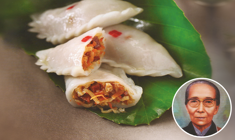 The vegetarian soon kueh of Hai Inn See and an undated portrait of Abbess Yang Qincai. Images reproduced from 海印古寺90周年特輯 [Haiingu Temple 90th Anniversary Special] (Singapore: Hai Inn Temple, 2018), 143, 144.